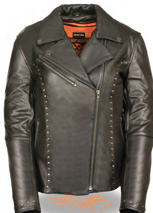 ML1948 Women’s Classic M/C Jacket W/ Rivet Detailing