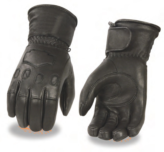 G034 Men’s Deerskin Leather Thermal Lined Gauntlet Glove W/ Cinc - Click Image to Close