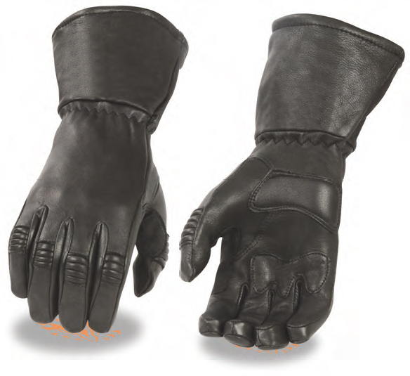 G039 Men’s Deerskin Leather Thermal Lined Gauntlet Glove W/ Elas