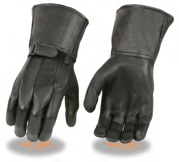 MG7505 Men’s Light Lined Police Style Gauntlet Glove W/ Velcro C - Click Image to Close