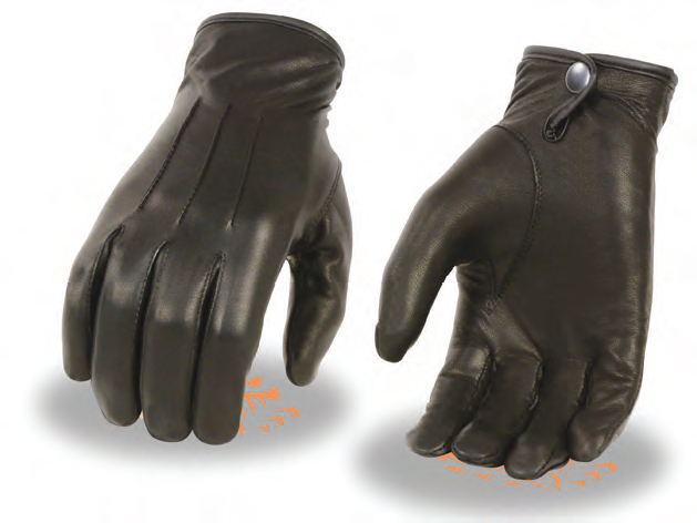 SH222B Men’s Premium Leather Short Wristed Cruiser Glove W/ Gel