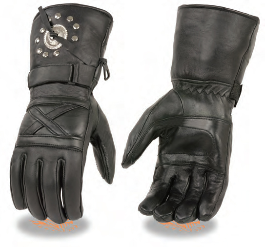 SH231 Men’s Premium Leather Thermal Lined Gauntlet Gloves