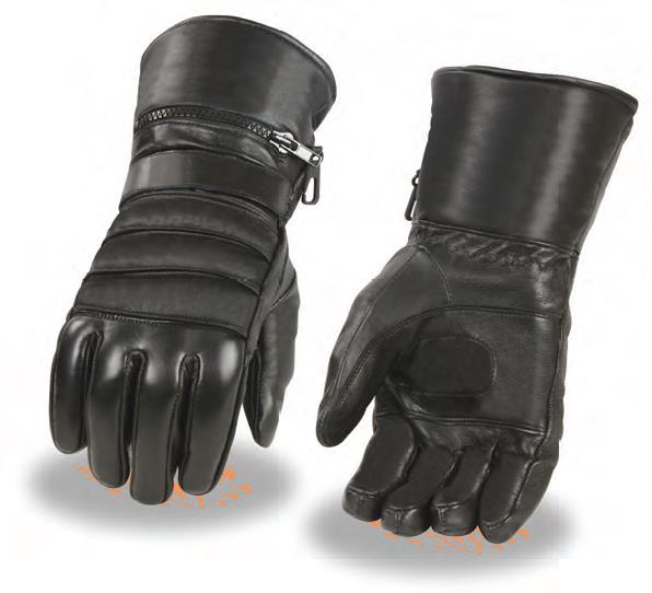 SH232 Men’s Premium Leather Thermal Lined Gauntlet Gloves