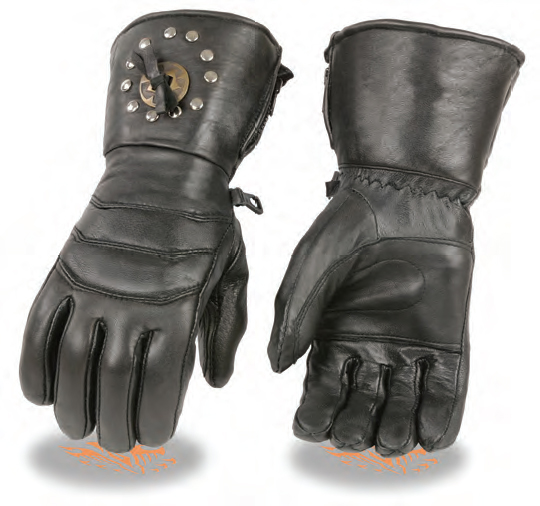 SH238 Men’s Premium Leather Thermal Lined Gauntlet Gloves - Click Image to Close