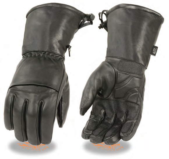 SH292 Men’s Premium Leather Waterproof Gauntlet Gloves W/Cinch