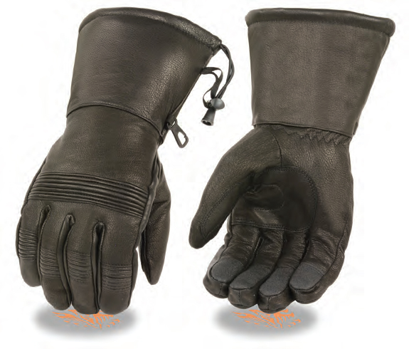 SH294 Men’s Premium Leather Waterproof Gauntlet Gloves - Click Image to Close