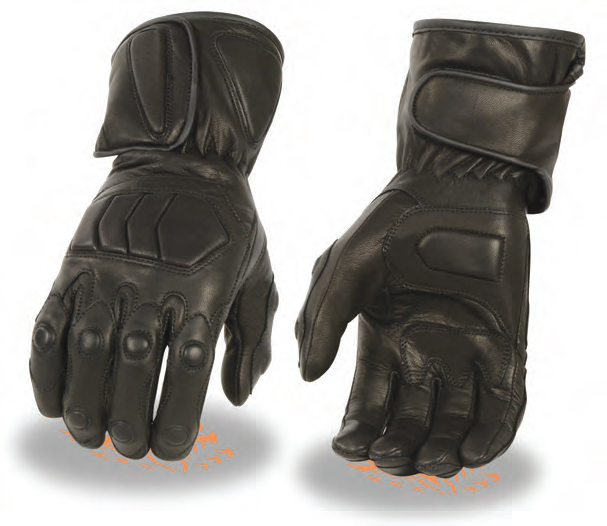 SH813 Men’s Premium Leather Waterproof Gauntlet Gloves W/ Padded - Click Image to Close