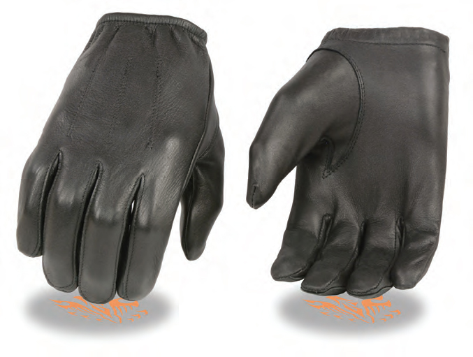 SH887 Men’s Deerskin Leather Unlined Short Wristed Police Gloves - Click Image to Close