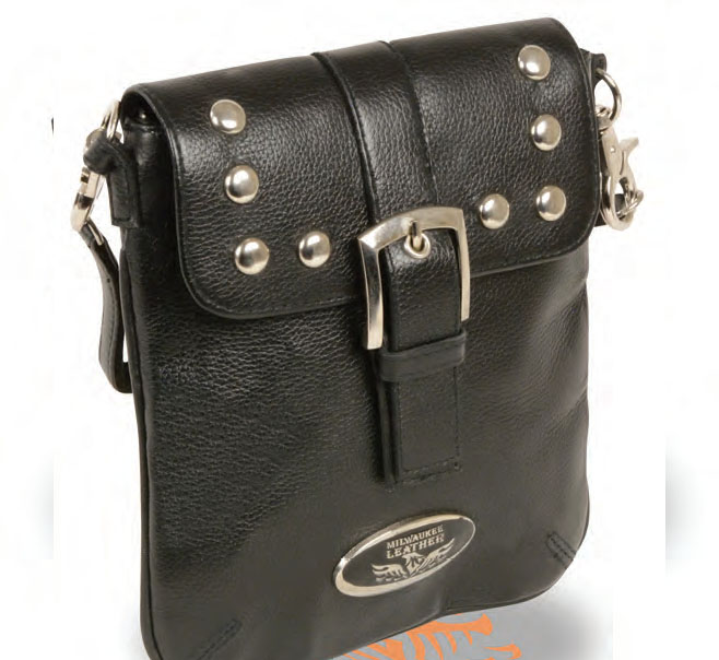 MP8805 Small Leather Studded Gun Holster Shoulder Bag - Click Image to Close