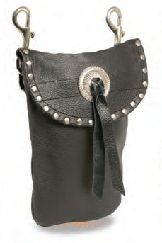 SH506S Studded Leather Belt Bag W/ Belt Hangers - Click Image to Close