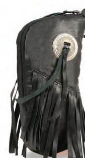 SH508F Braided Zippered Leather Belt Bag W/ Belt Clasp - Click Image to Close