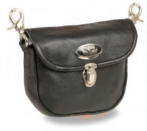 SH520 Leather Ladies Belt Bag W/ Quick Release Belt Clasps