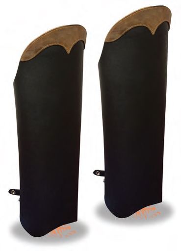 MLM5555 Unisex Leather Half Chaps W/ Back Zipper