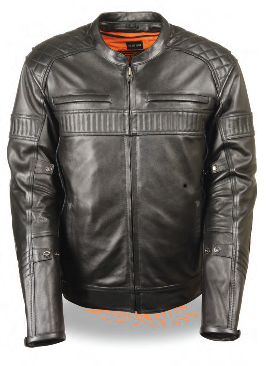 MLM1545 Men’s Quilted Pattern Triple Vent Scooter Jacket