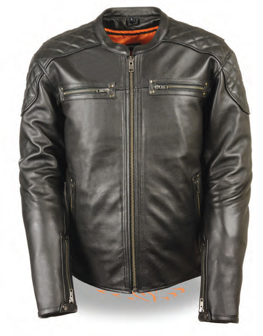 MLM1580 Men's Full Side Lace Vented Scooter Jacket