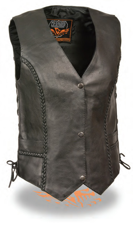 ML1255 Women’s Braided Side Lace Vest