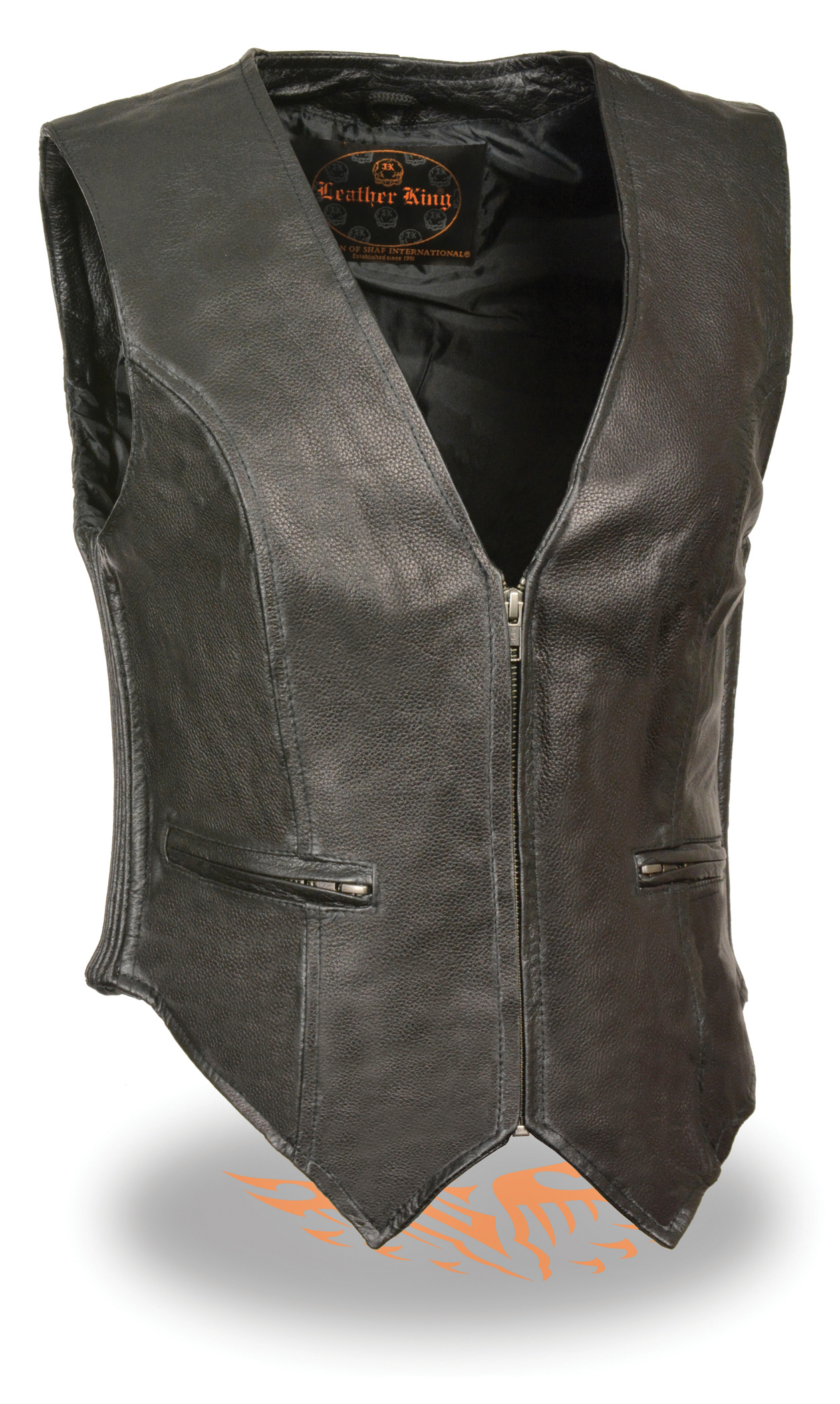 SH1288 Women’s Zipper Front Side Stretch Vest - Click Image to Close