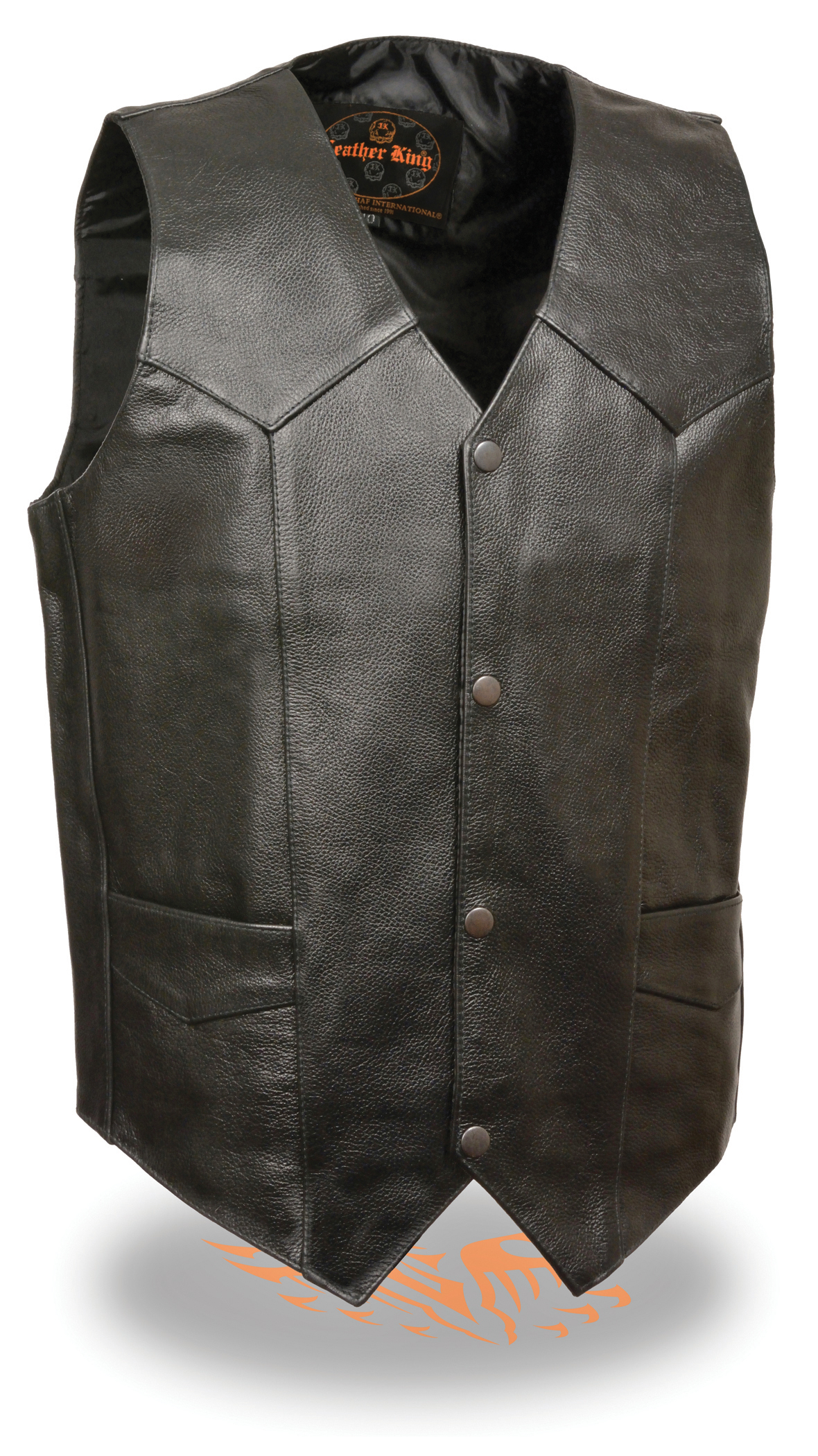 SH1310 Men’s Classic Snap Front Biker Vest