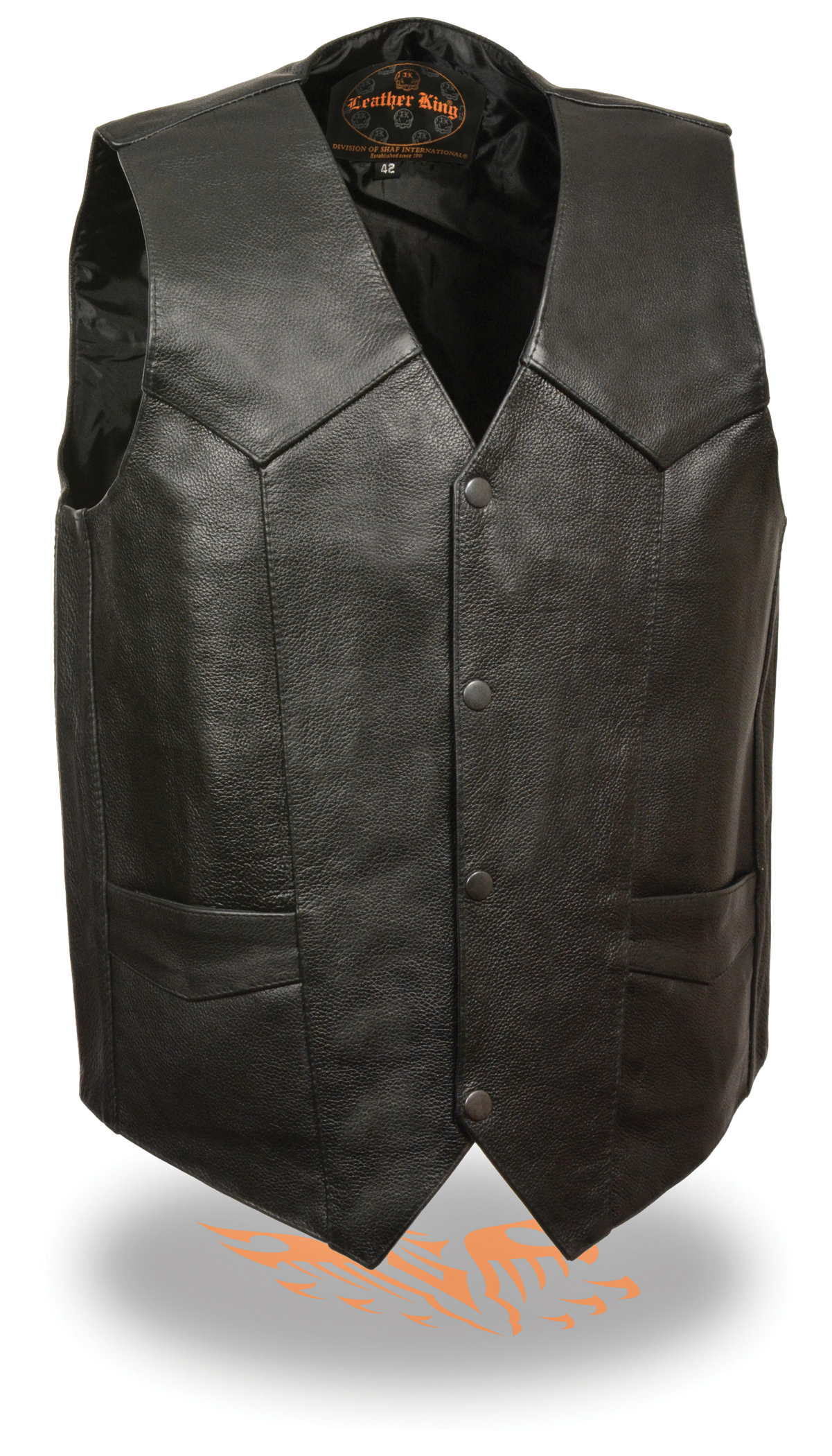 SH1390 Men’s Classic Snap Front Vest W/ Gun Pockets - Click Image to Close