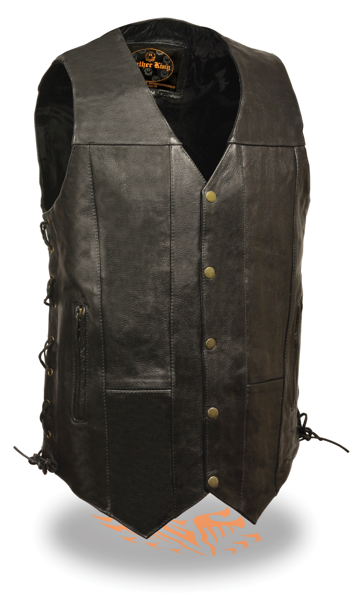 SH1392TALL Men’s 10 Pocket Side Lace Vest - Tall