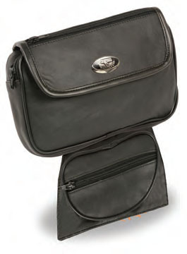 SH599 Leather Double Pocket Magnetic Tank Bag