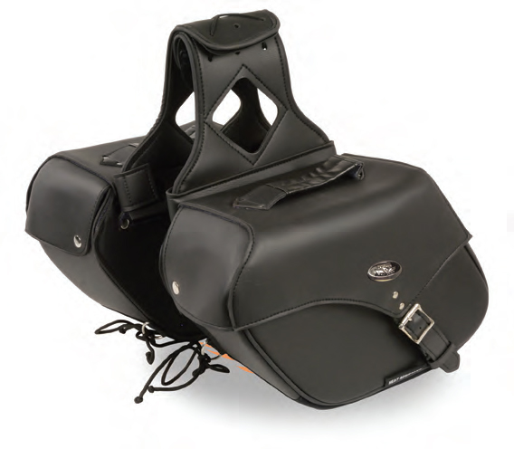 SH66801 Medium Zip-Off Single Strap PVC ThrowOver Saddle Bag - Click Image to Close