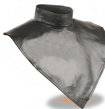 SH166 Unisex Premium Leather Neck Warmer W/ Velcro Closure & Fle - Click Image to Close